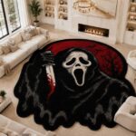 Skeleton Round Illusion Rug