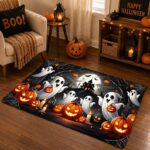 Witch Cat Vortex Rug