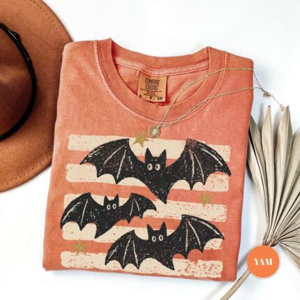 Vintage Bat Witchy Halloween Shirt