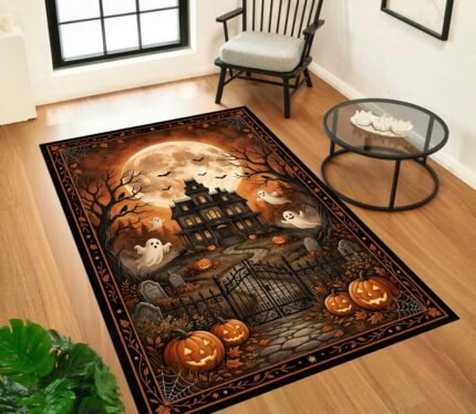Ghost Face Tufted Rug