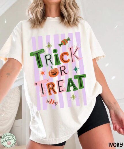 Trick or Treat Retro Halloween Shirt
