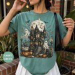 Haunted House Ghost Pumpkin Shirt