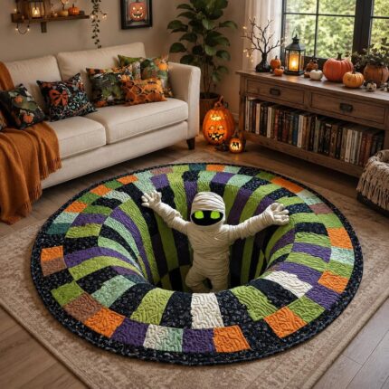 Mummy 3D Halloween Rug
